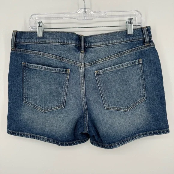 Banana Republic Classic Medium Blue Jean Denim Shorts Size 10 - Picture 4 of 4